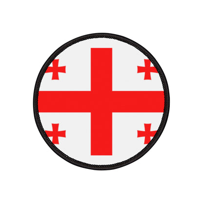 Flag Village Georgia Flag Embroidery Iron-On Patches