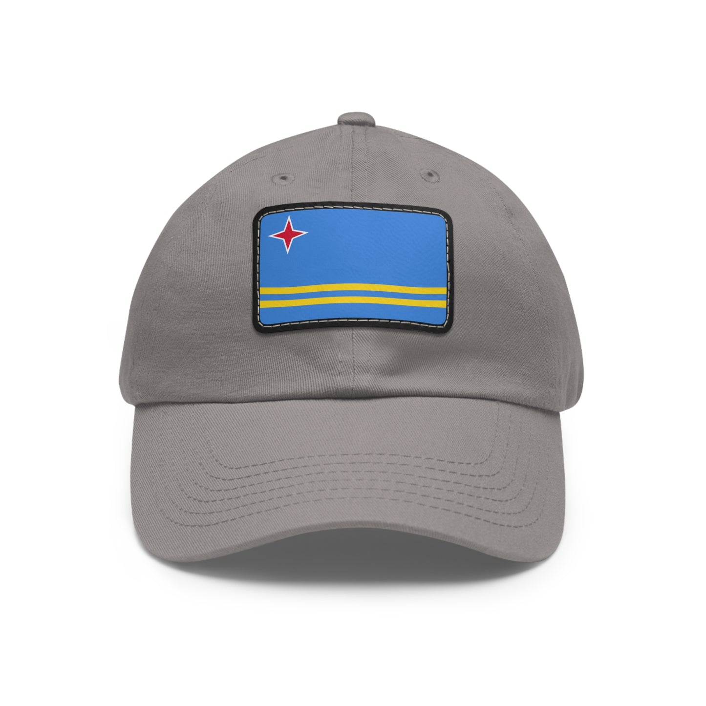 Flag Village Aruba Flag Hat Cap with Leather Patch