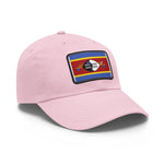 Flag Village Eswatini Flag Hat Cap with Leather Patch