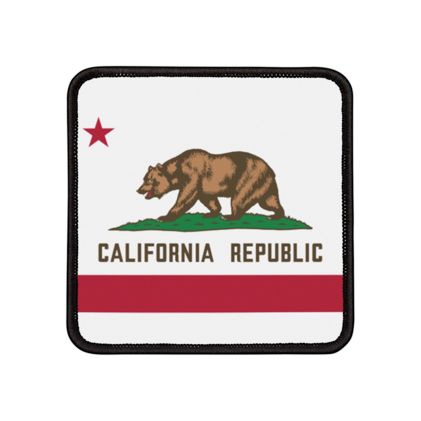 Flag Village California State Flag Embroidery Iron-On Patches