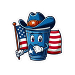Flag Village USA TEXAS State Flag Sticker 2", 3", 4", 6" TX02