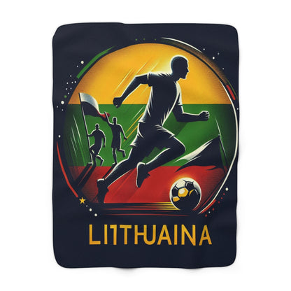 Flag Village Lithuania Sporting Flag Sherpa Fleece Blanket LTU0003