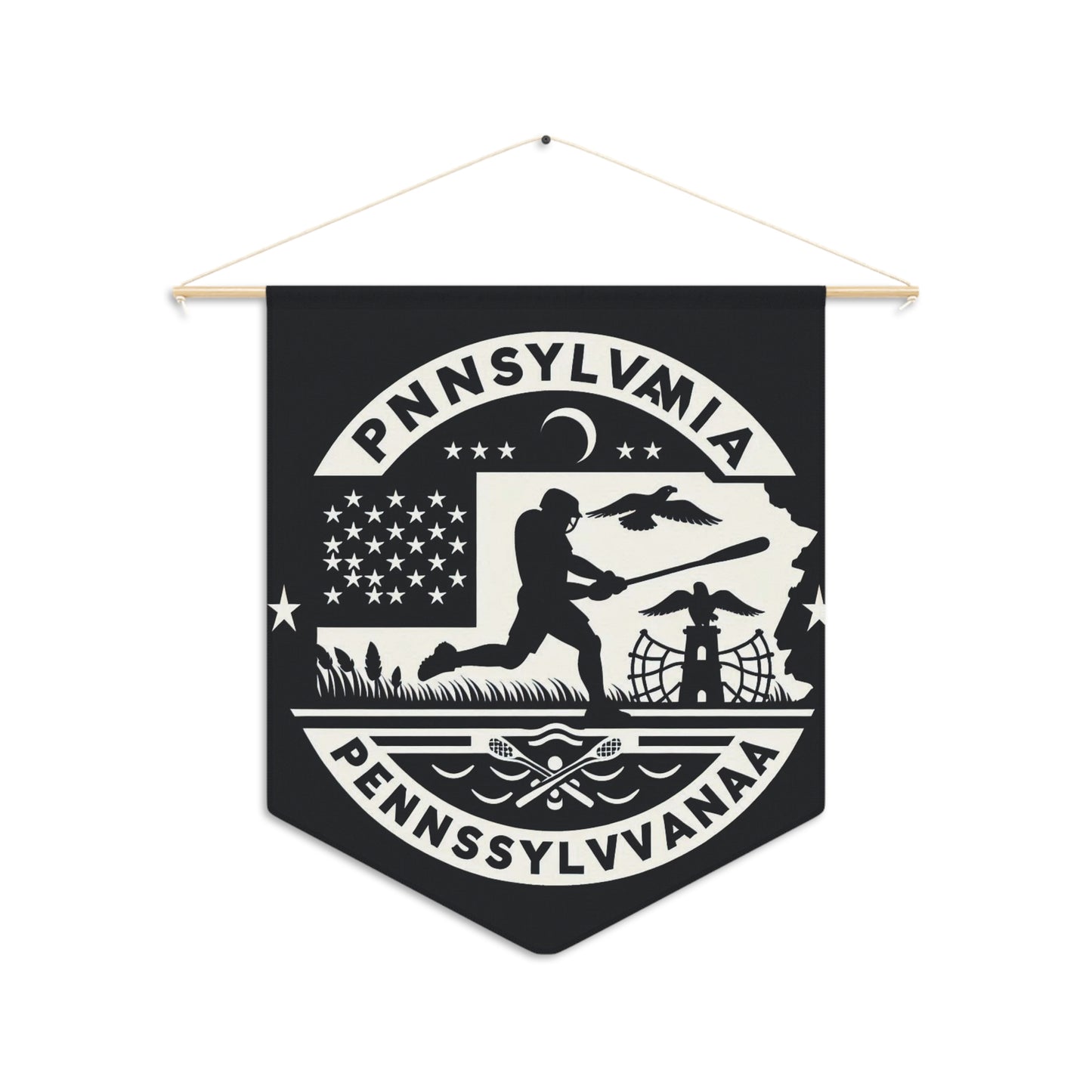 Flag Village Pennsylvania State Flag Pennant Sporting Home Wall decoration PA0002