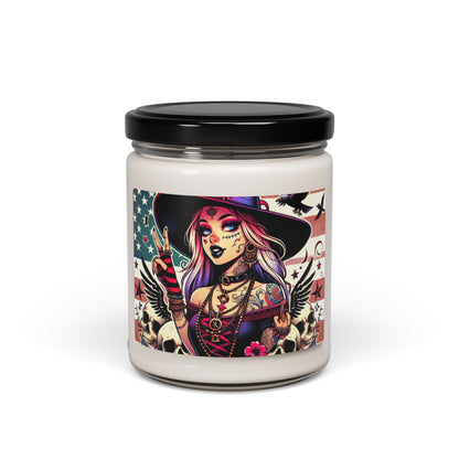 Flag Village Halloween Pretty Witch Scented Soy Candle, 9oz HW0019