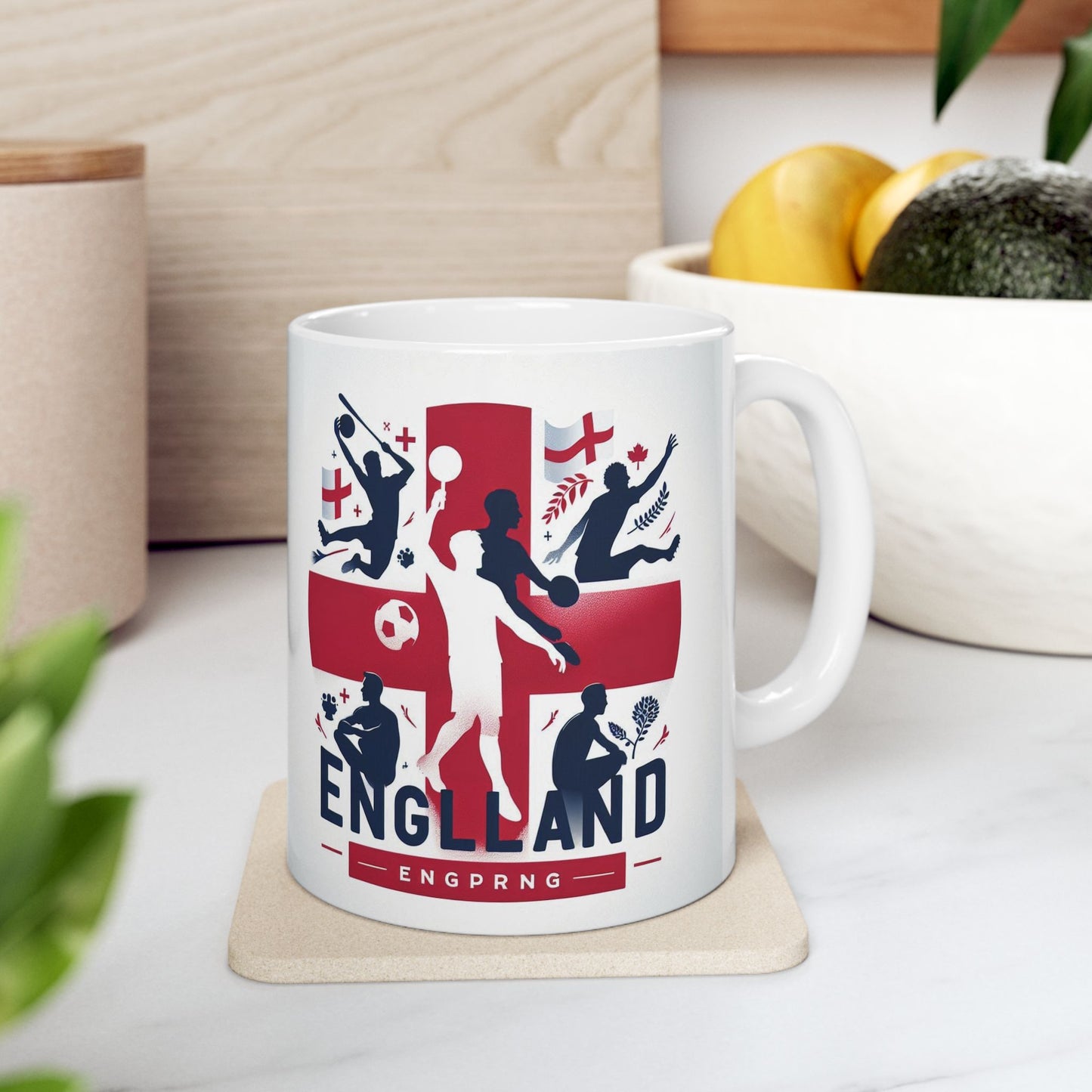 Flag Village ENGLAND Sporting Flag Ceramic Coffee Mug 11oz FV-MG0019