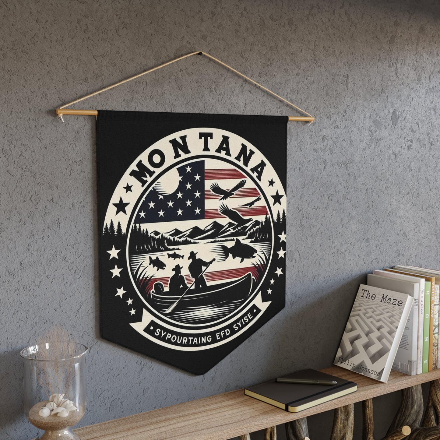 Flag Village Montana State Flag Pennant Sporting Home Wall decoration MT0002