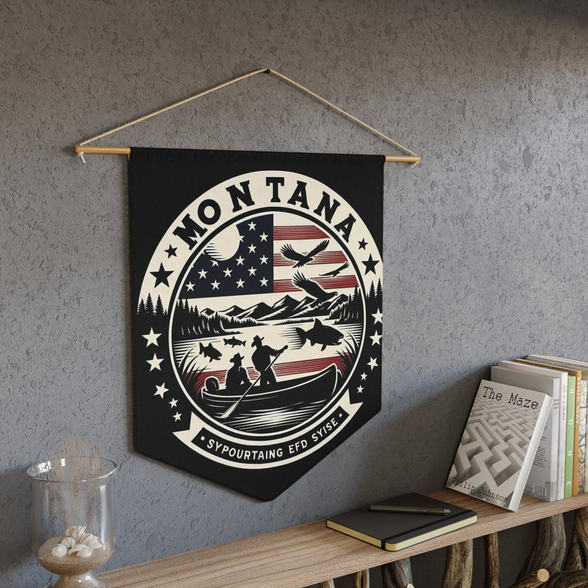 Flag Village Montana State Flag Pennant Sporting Home Wall decoration MT0002