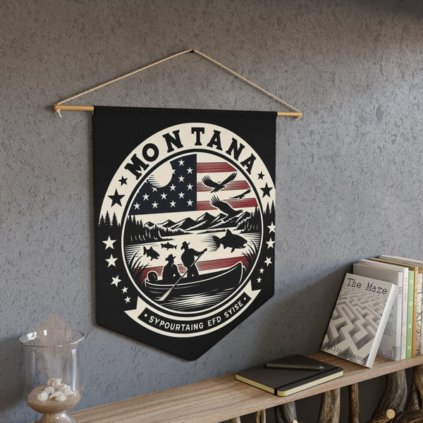 Flag Village Montana State Flag Pennant Sporting Home Wall decoration MT0002