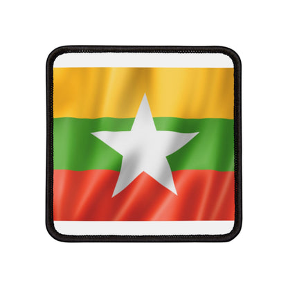Flag Village Myanmar Flag Embroidery Iron-On Patches