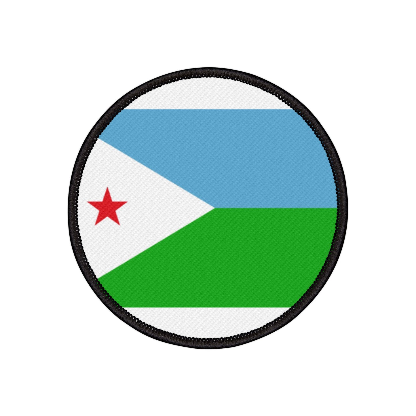 Flag Village Djibouti Flag Embroidery Iron-On Patches