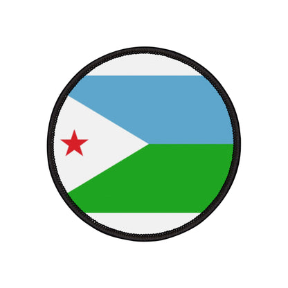 Flag Village Djibouti Flag Embroidery Iron-On Patches