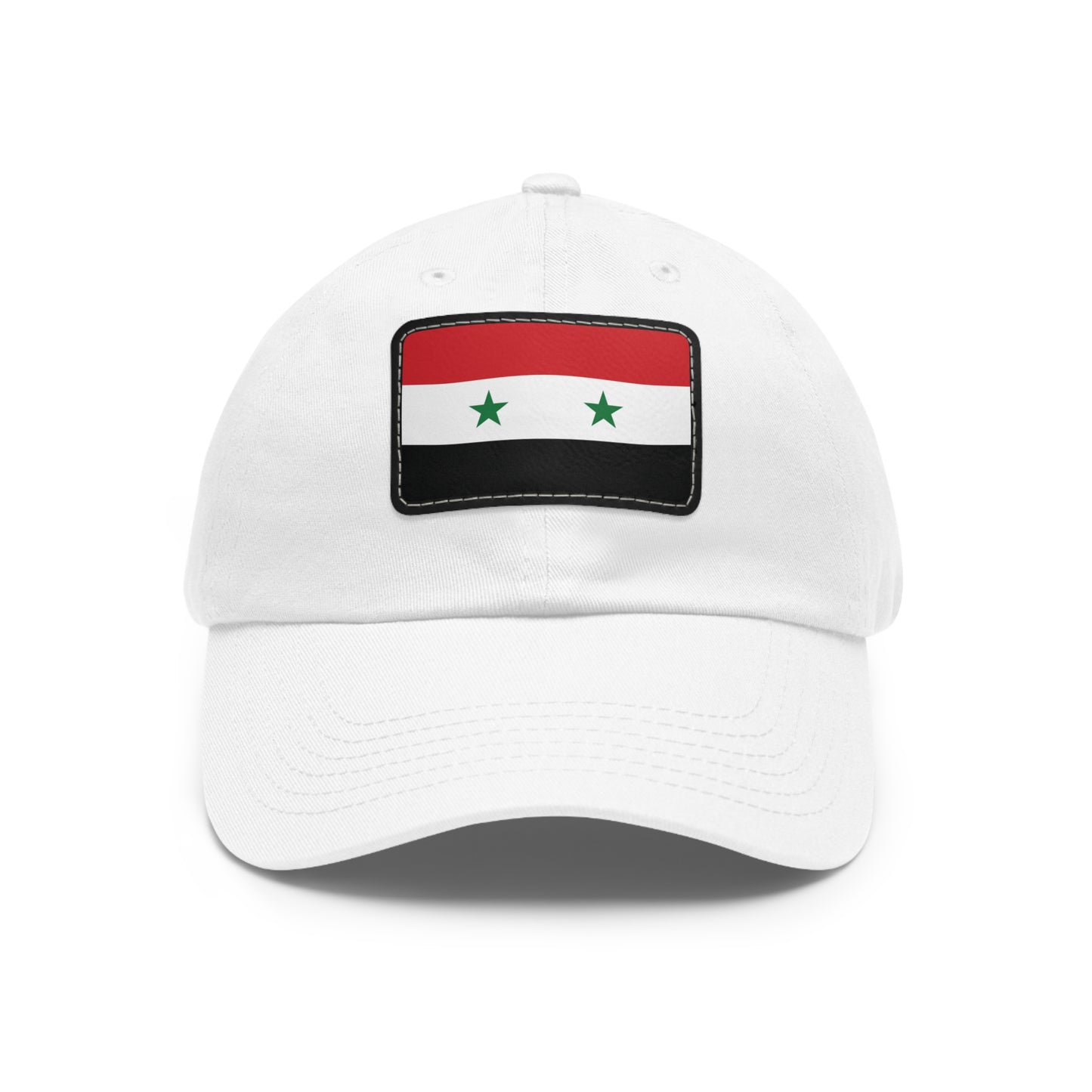Flag Village Syria Flag Hat Cap with Leather Patch
