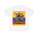 Flag Village Ecuador Sporting Flag T-SHIRT Heavy Cotton Tee ECU0004