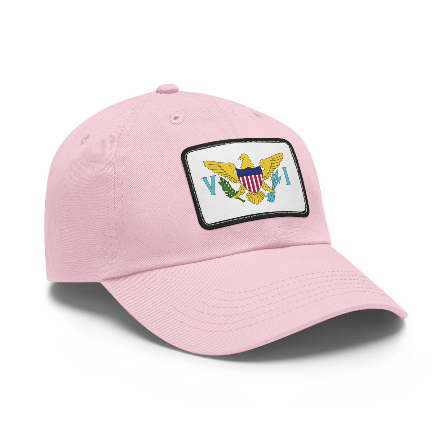 Flag Village Virgin Islands(U.S. Virgin Islands) Flag Hat Cap with Leather Patch
