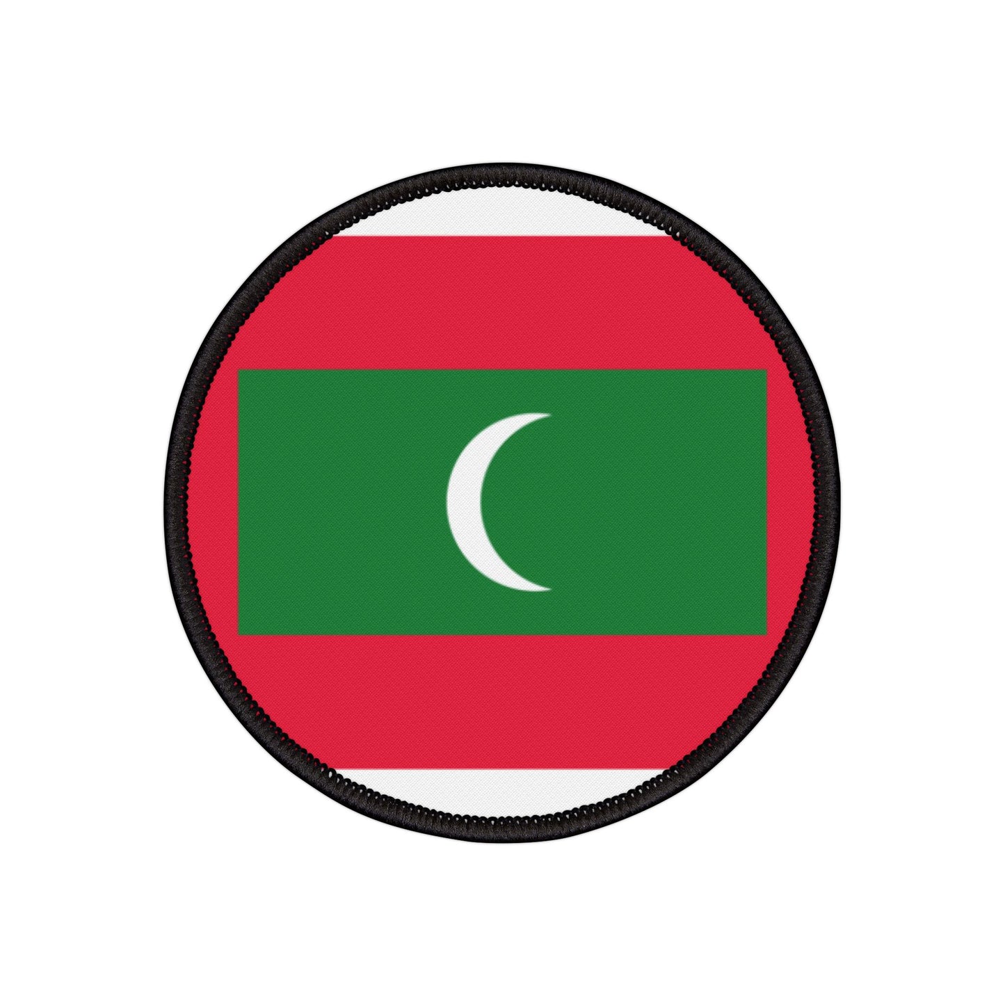 Flag Village Maldives Flag Embroidery Iron-On Patches