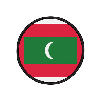 Flag Village Maldives Flag Embroidery Iron-On Patches