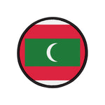 Flag Village Maldives Flag Embroidery Iron-On Patches