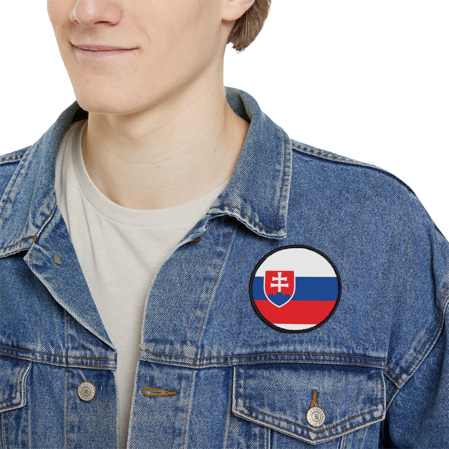 Flag Village Slovakia Flag Embroidery Iron-On Patches