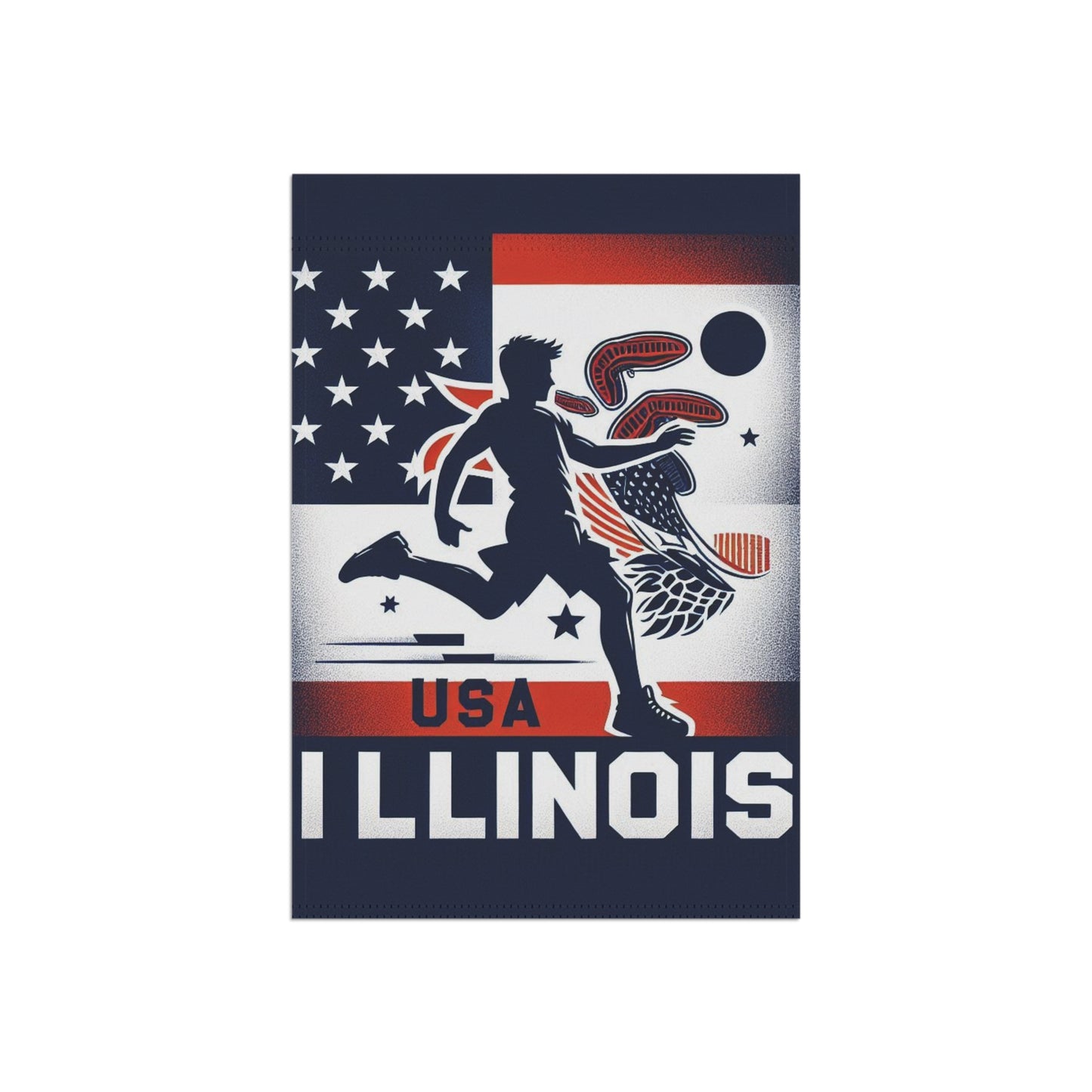 Flag Village Illinois State Flag Sporting Garden & House Banner IL0004