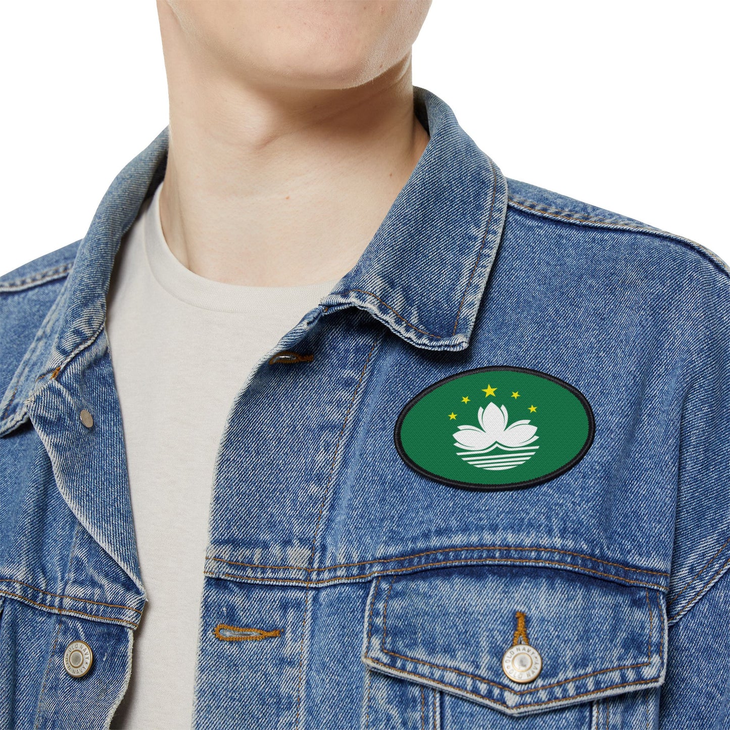 Flag Village Macao Flag Embroidery Iron-On Patches