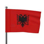 Flag Village Albania Flag