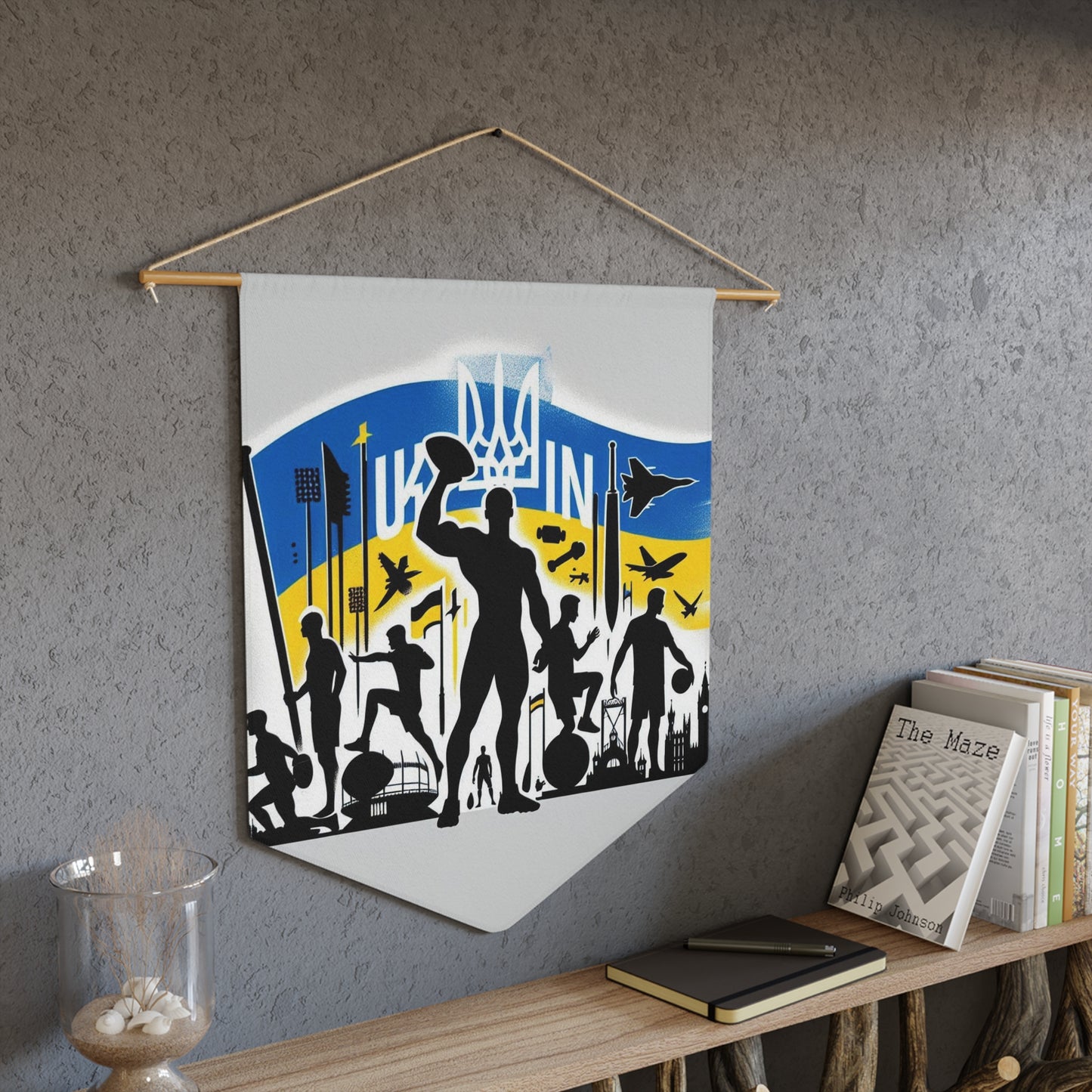 Flag Village Ukraine Flag Pennant Sporting Home Wall decoration UKR0001