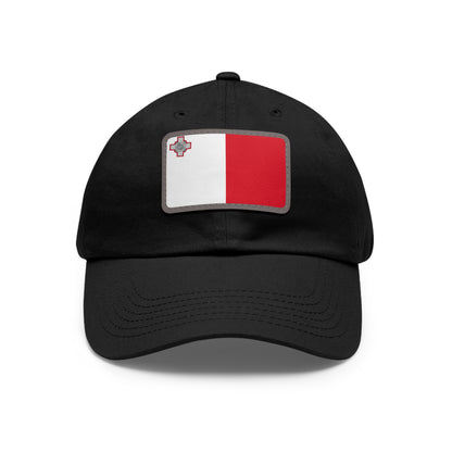Flag Village Malta Flag Hat Cap with Leather Patch