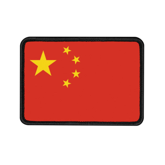 Flag Village China Flag Embroidery Iron-On Patches