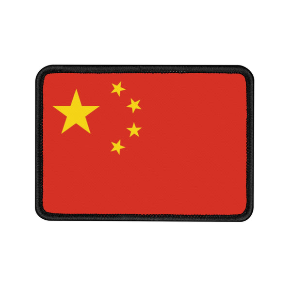 Flag Village China Flag Embroidered Iron-On Patch