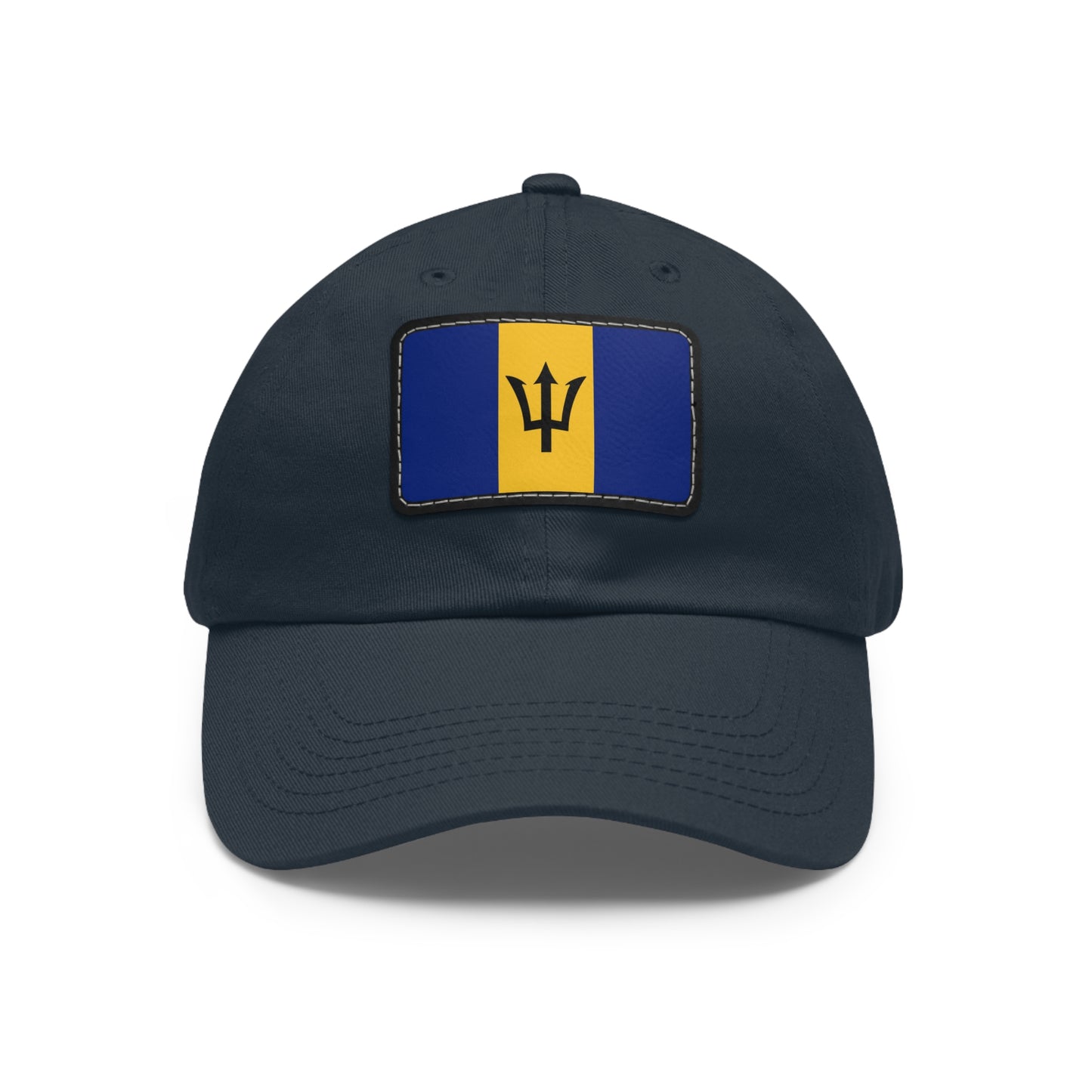 Flag Village Barbados Flag Hat Cap with Leather Patch