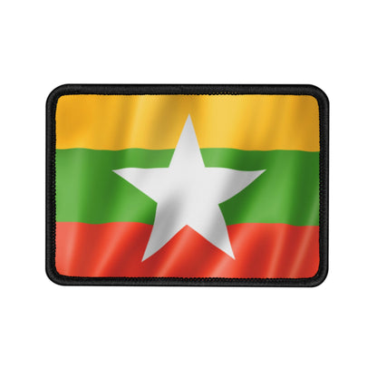 Flag Village Myanmar Flag Embroidery Iron-On Patches