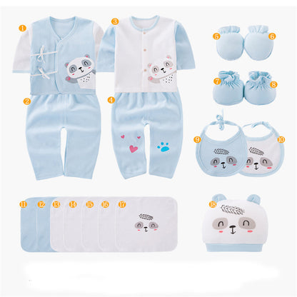 Flag Village Newborn gift box baby clothes set cotton