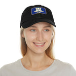 Flag Village Connecticut State Flag Hat Cap Leather Patch