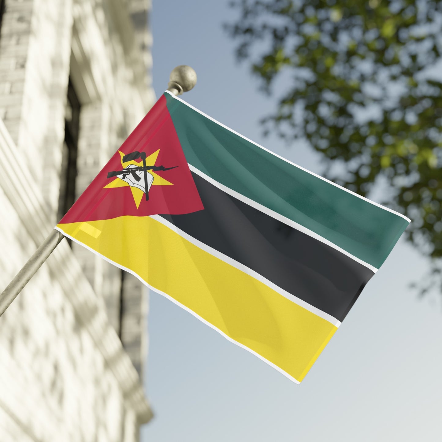 Flag Village Mozambique Flag 18" x 12" / 36" x 24" / 60" x 36"