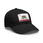 Flag Village USA California State Flag Hat Cap with Leather Patch