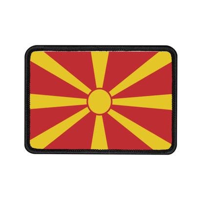 Flag Village Macedonia Flag Embroidery Iron-On Patches