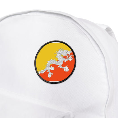 Flag Village Bhutan Flag Embroidery Iron-On Patches