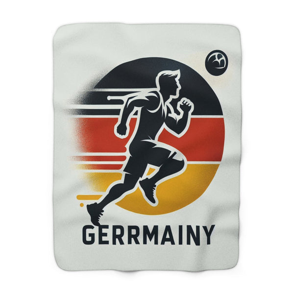 Flag Village Germany Sporting Flag Sherpa Fleece Blanket