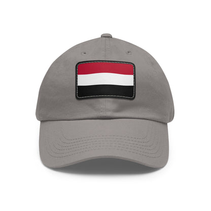 Flag Village Yemen Flag Hat Cap with Leather Patch