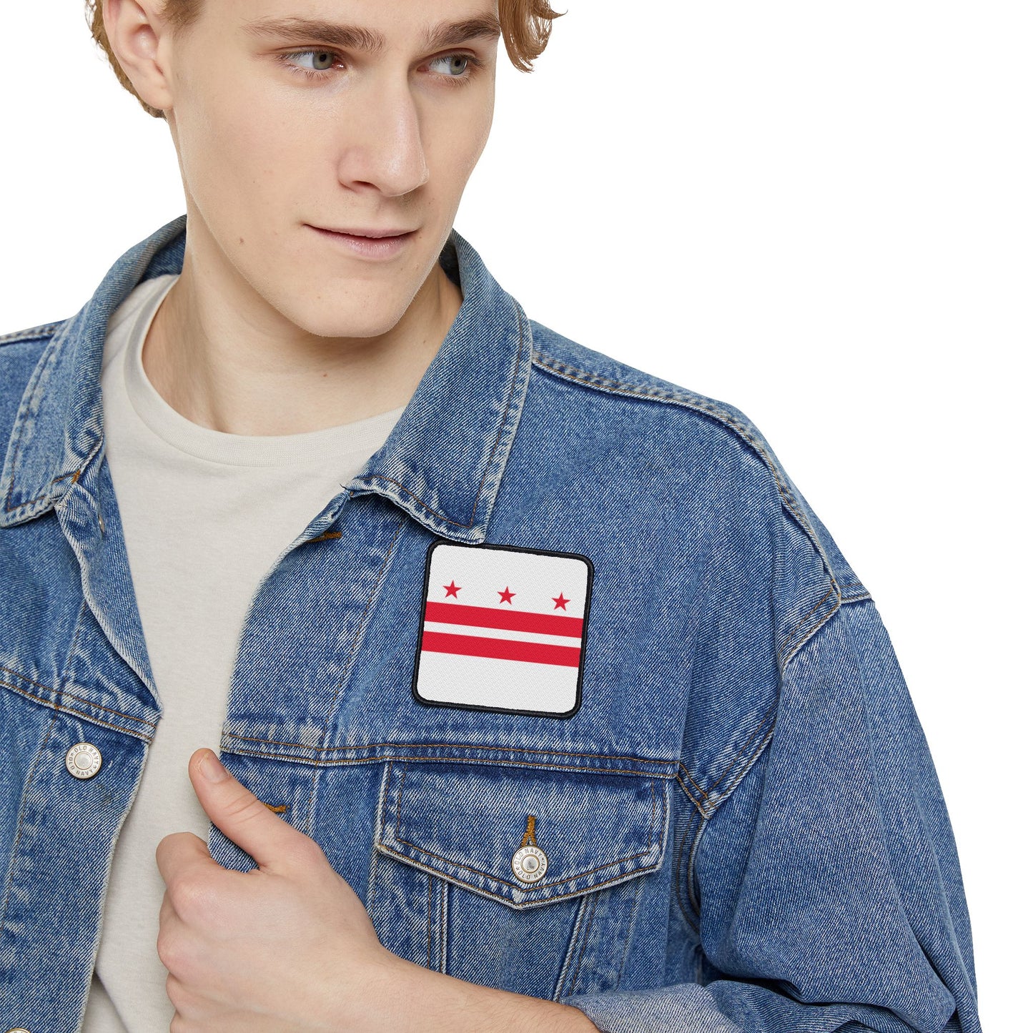 Flag Village District of Columbia State Flag Embroidery Iron-On Patches