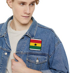 Flag Village Ghana Flag Embroidery Iron-On Patches