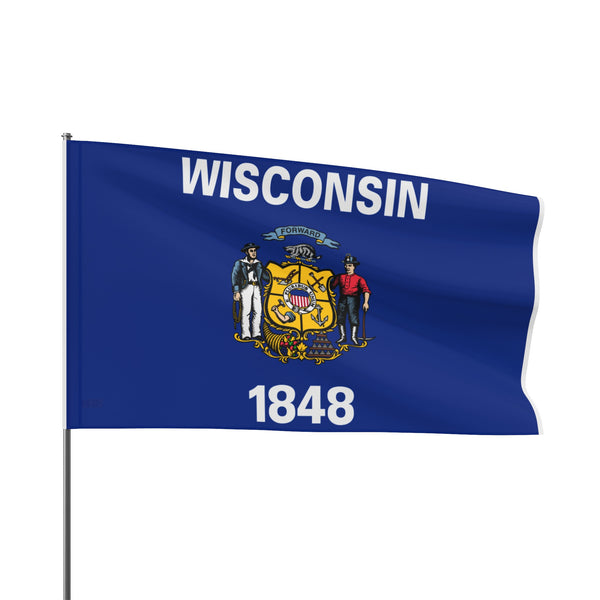Flag Village USA Wisconsin State Flag 18" x 12" / 36" x 24" / 60" x 36"