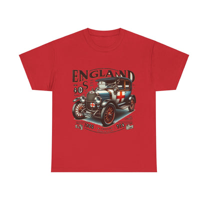 Flag Village UK Vintage Car Flag T-SHIRT Heavy Cotton Tee UK0022