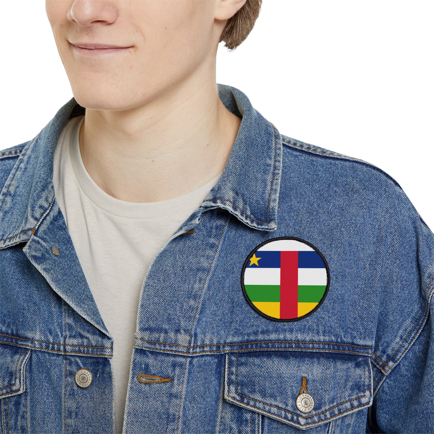 Flag Village Central African Republic Flag Embroidery Iron-On Patches