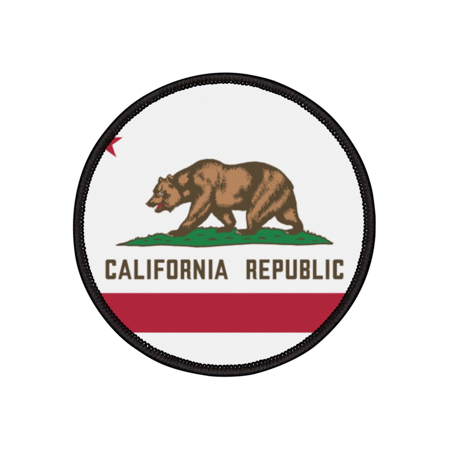 Flag Village California State Flag Embroidery Iron-On Patches
