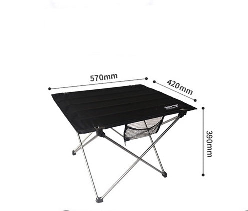 Flag Village Outdoor camping small folding table aviation light aluminum alloy portable picnic table