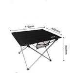 Flag Village Outdoor camping small folding table aviation light aluminum alloy portable picnic table