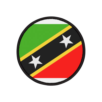 Flag Village Saint Kitts And Nevis Flag Embroidery Iron-On Patches