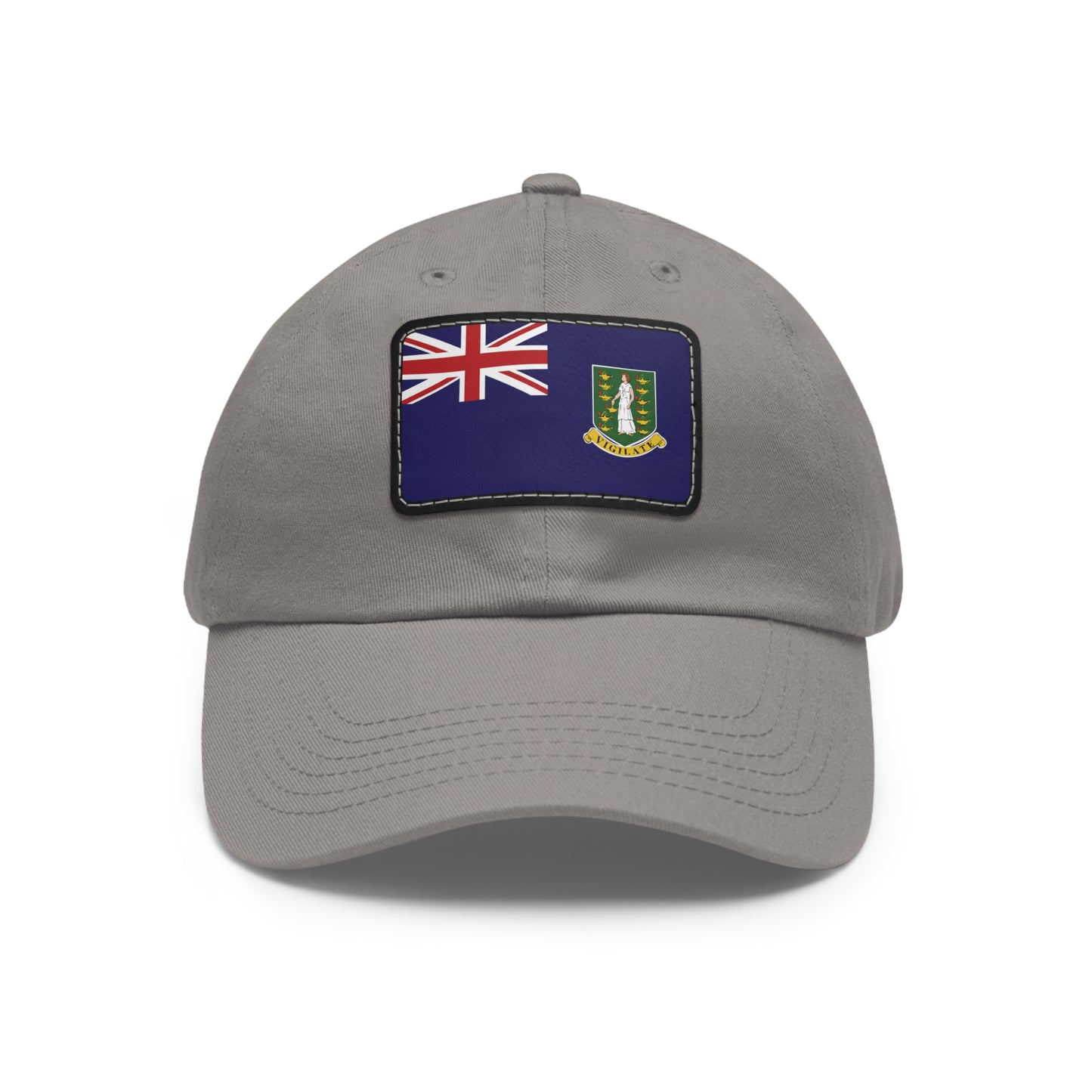 Flag Village Virgin Islands(British Virgin Islands) Flag Hat Cap with Leather Patch