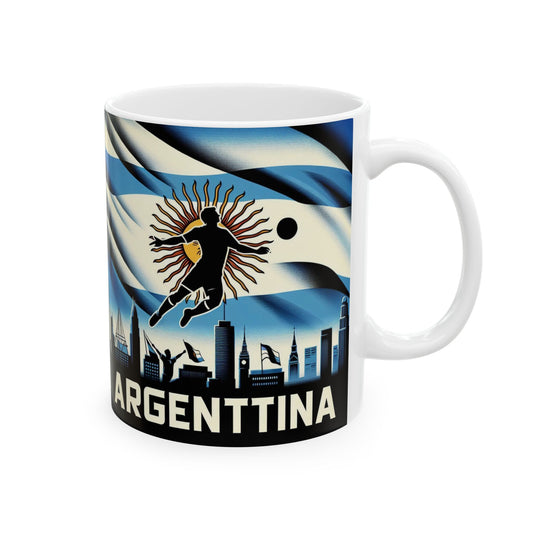 Flag Village ARGENTINA Sporting Flag Ceramic Coffee Mug 11oz FV-MG0212